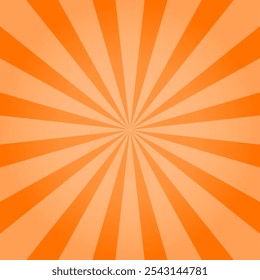 sunburst background design orange color