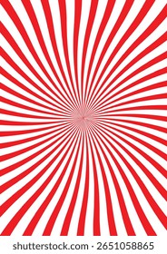 Sunburst background design in red color with portrait mode