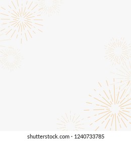 Sunburst background design in white vector