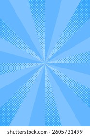 Sunburst Background with Dot Pattern, Starburst, Rays, Radiating Lines, Vertical