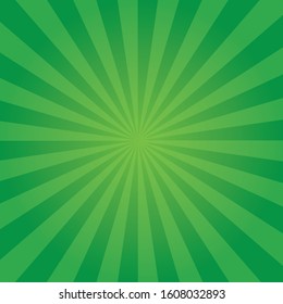 sunburst background green color for vector images