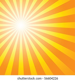 sunburst background to illustrate the warm day of summer.