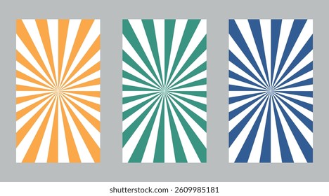  Sunburst Background in Multiple Colors – Abstract Burst Design