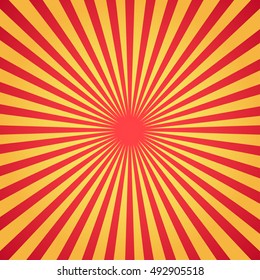 Sunburst background orange