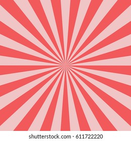 sunburst background pink color vector
