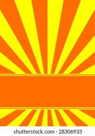 Sunburst background with place for text