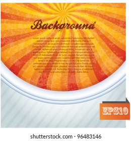 sunburst background with place for your text