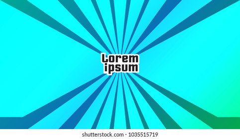 Sunburst background. Rays illustration. Vector template for designer.
