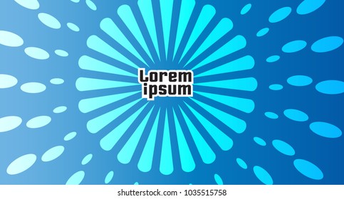 Sunburst background. Rays illustration. Vector template for designer.