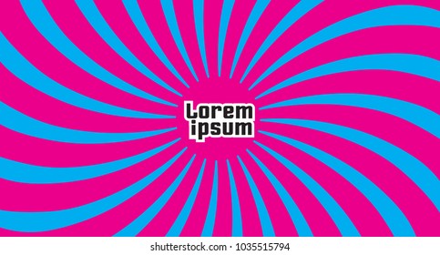 Sunburst background. Rays illustration. Vector template for designer.