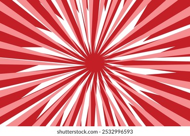 Fondo de la explosión de sol. rojo y blanco.