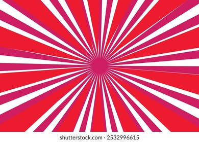 Sunburst background. red and white sunburst.