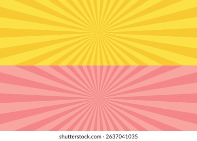 Sunburst Background – Retro Sunshine Rays Abstract Vector Design