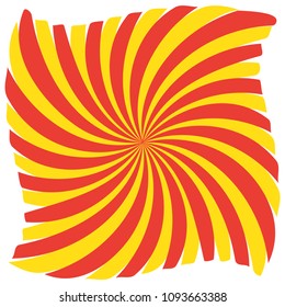 Sunburst background. Swirl, spiral, vortex, sunbeams. Vector illustration.