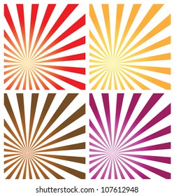 sunburst background, vector format. Easy to edit with different sizes.