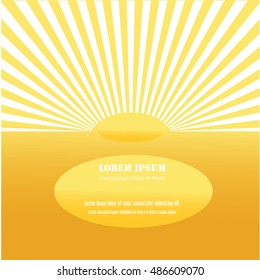sunburst background. Vector illustration.