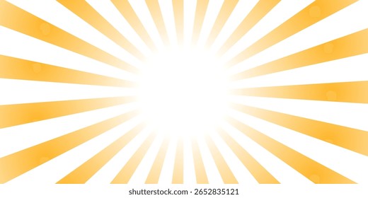 Fundo de explosão solar. Ilustração vetorial EPS 10.