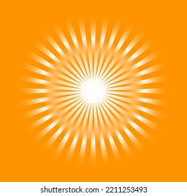 Sunburst Background Vector Illustration, Rays pattern isolated, Radial background design, Summer Banner. sun burst art 