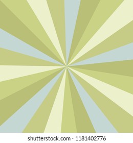 Sunburst background vector pattern with a vintage color palette of swirled radial striped design. Christmas retro vintage colors.
