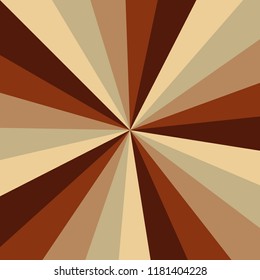 Sunburst background vector pattern with a vintage color palette of swirled radial striped design. Christmas retro vintage colors.