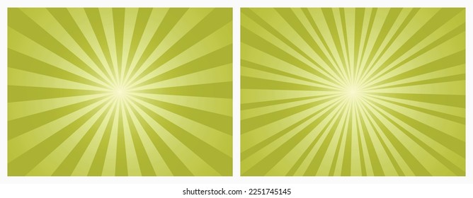 Sunburst Background Vector. Sunburst background. Yellow background with radial lines. Retro illustration in pop art backdrop.