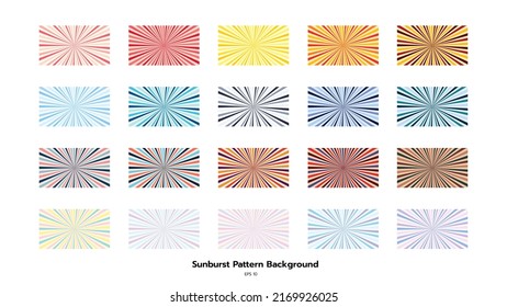 Fondo Sunburst, tonos cálidos, tonos fríos, pastel y retro.