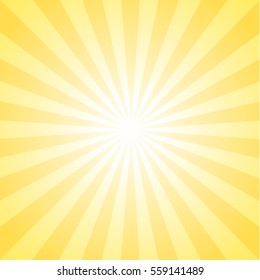 Sunburst background, yellow color.