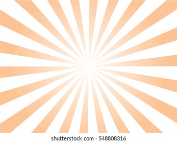 Sunburst background.orange and white sunburst. Vector illustration.