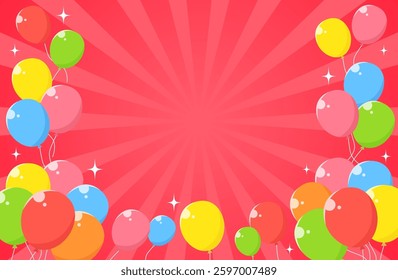 sunburst beam bright star balloon
