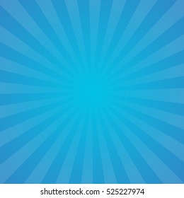 Sunburst Blue Background Vector