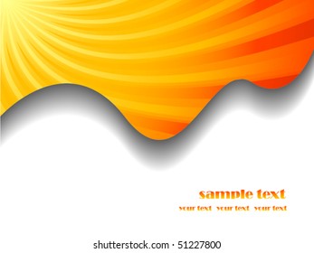 Sunburst business vector background with place for your text