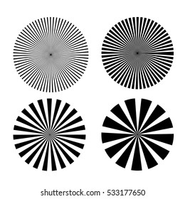 sunburst circle vector