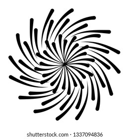 sunburst circular isolated icon