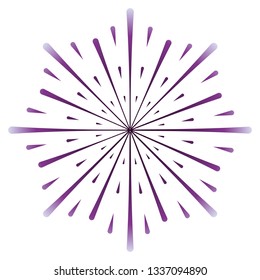 sunburst circular isolated icon