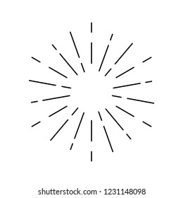 Sunburst design on white vector