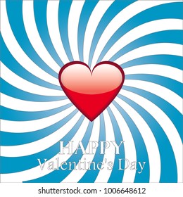 sunburst effect vector Valentine's Day.