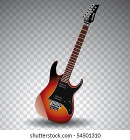 sunburst electric guitar