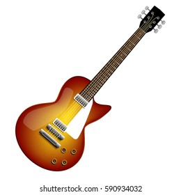 Sunburst electric guitar