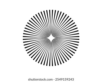 Sunburst element radial stripes or sunburst background. sun beams and rays