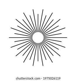 Sunburst element radial stripes or sunburst backgrounds