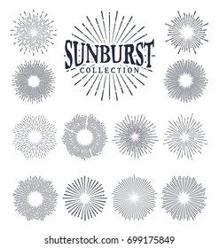 Sunburst Element Vector Illustration