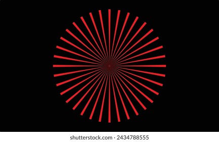 Sunburst Explosion  Design Element  
Black Rays.