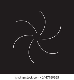 Sunburst, explosion effect, vintage doodles, brown background EPS Vector