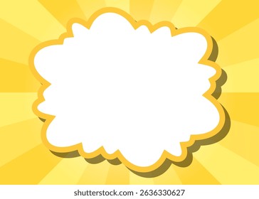 Sunburst, Frame Background, Pop Design, Cloud Frame