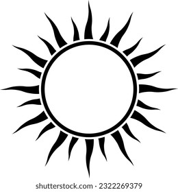 sunburst frame with copy space