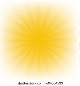 Sunburst With Gradient Mesh, Vector Illustration