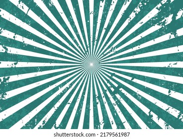 Sunburst with grunge texture background