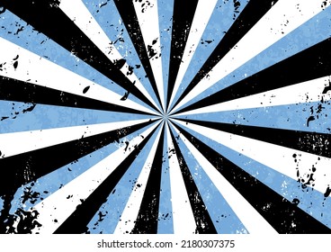 Sunburst with grunge texture background