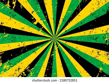 Sunburst with grunge texture background