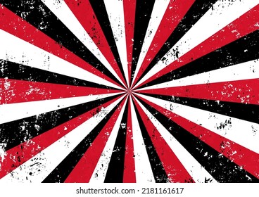 Sunburst with grunge texture background